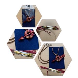 🔥5/$20🔥 Arrow Necklace and Macrame Bracelet New and Handmade